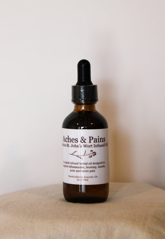 Aches and Pains Herbal Oil (discontinued formula)