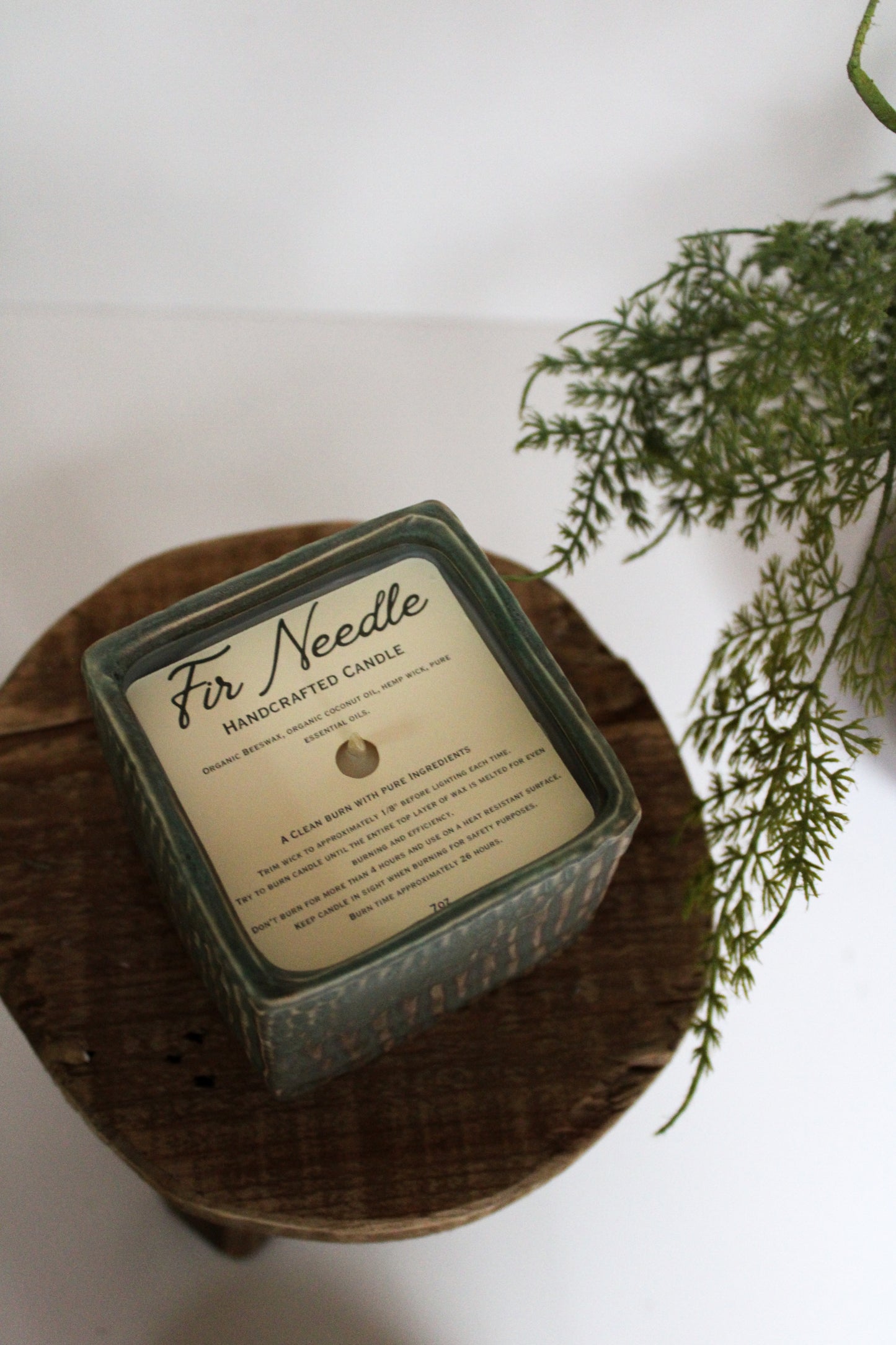 Handcrafted Candle - Fir Needle Scent