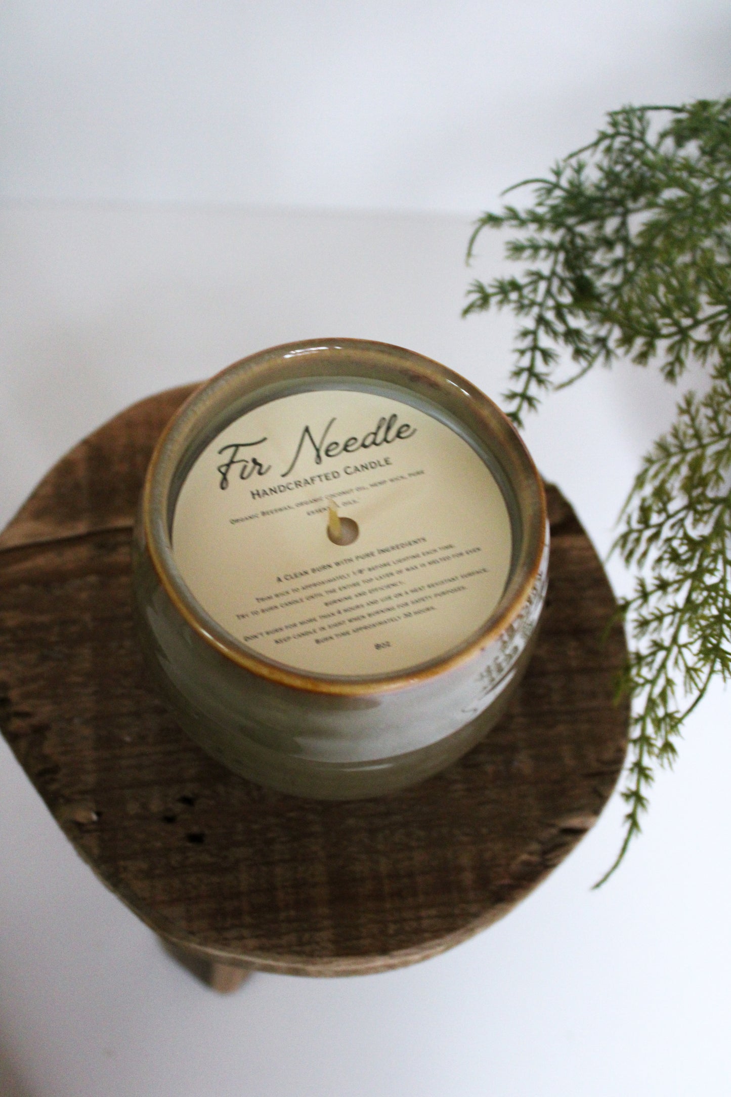 Handcrafted Candle - Fir Needle Scent